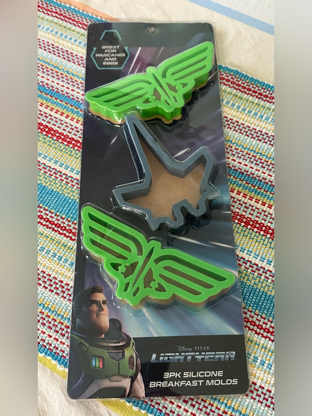 Disney Pixar Lightyear 3-Pack Silicone Breakfast Molds – New